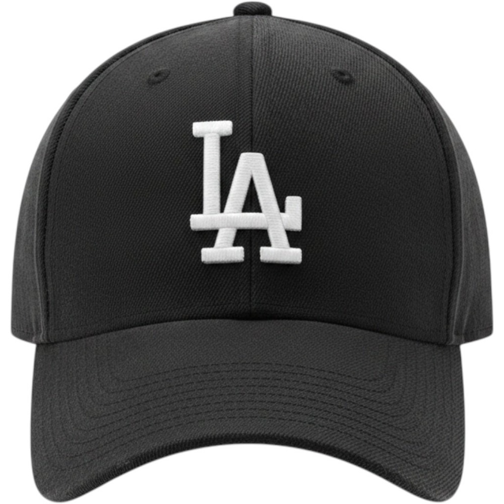 '47 Brand Los Angeles Dodgers Hat OSFA Black LA Logo Adjustable Baseball Cap